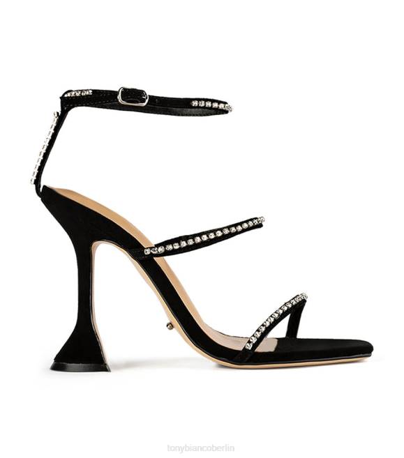 Stöckelschuhe| de Tony Bianco Frauen schüchterne Absätze schwarzes Wildleder 462460